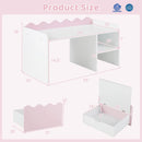 Scalloped Kids Bookshelf and Toy Storage Organizer for Playroom by LJGDeals