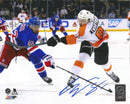 Carsen Twarynski Philadelphia Flyers in Action Autographed NHL Hockey Photo by Dynasty Sports & Framing