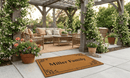 Scandinavian Border Personalized Coir Mat