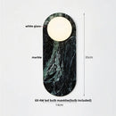 GobekUsa Glass Globe LED Wall Lamp: Modern Nordic Stone Bathroom Mirror Light
