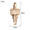GobekUsa Crystal Wall Lamp: Modern Nordic Indoor Lighting for Living Room, Bedroom, and Staircase