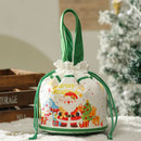 GobekUsa Christmas Eve Apple Bag: Festive Handheld Gift Bag for Santa Candy 和 Children