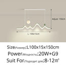 GobekUsa LED Chandelier: Modern Minimalist Pendant Light for Dining Room, Kitchen, Home Lighting