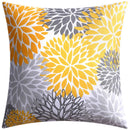 GobekUsa Blue Floral Cushion Cover 45x45cm for Modern Home Decor & Office Sofa