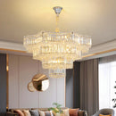 GobekUsa Light Crystal Chandelier: European Style for Living, Dining & Study Rooms