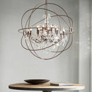 GobekUsa Crystal Chandelier E14 LED Lustre for Living Room Bedroom Kitchen Island
