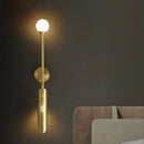 GobekUsa Gold LED Wall Lamp Indoor Copper Sconce for Living Room Bedroom