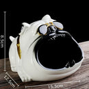GobekUsa Bulldog Sunglasses Ceramic Ashtray - Smoking Accessories, Weed Ash Tray, Home Decor Gift