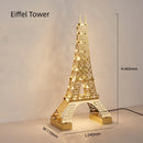 GobekUsa LED Ferris Wheel Table Lamp for Bedroom Decor Stainless Steel Night Light