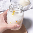 GobekUsa Daisy Flower Glass Water Bottle Portable Tumbler 350ML