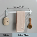 GobekUsa Aluminum Bathroom Towel Rack with Hook, Wall Mounted Multiple Layer Cloth Hanger