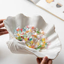 GobekUsa Gold Ceramic Seashell Bowl: Luxe Decorative Storage Tray for Candy, Fruit, Jewelry