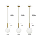 GobekUsa Glass Ball LED Pendant Chandelier for Bedroom Dining Room Kitchen Island