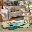 GobekUsa Luxe 3D Hand Tufted Moss Carpet - Children's Room Irregular Rug