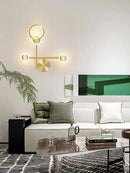 GobekUsa Brass LED Wall Light: Modern Nordic Decor Sconce for Kitchen, Bedroom, Living Room