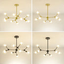 GobekUsa Glass Ball Pendant Chandelier for Living Room Bedroom Dining Room