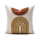 GobekUsa Geometric Embroidery Circle Stripe Cushion Cover | Home Sofa Decor Pillowcase