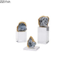 GobekUsa Amethyst Crystal Base Desk Ornament for Room Aesthetics
