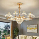 GobekUsa Crystal Chandelier Ceiling Pendant Light for Living, Dining, and Bedroom Home Lighting