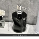 GobekUsa Wrinkle Ceramic Soap Dispenser Pump Bathroom Lotion Bottle Accessories