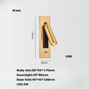 GobekUsa LED Wall Lamp with Switch, USB Port, Rotatable - Bedroom Reading Light