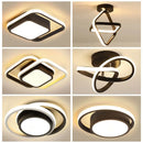 GobekUsa Black Gold LED Ceiling Lights with Remote Control - Indoor Chandelier Lighting