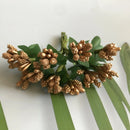 GobekUsa Green Plant & Berry Stamen Bundle for DIY Christmas & Wedding Decor
