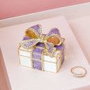 GobekUsa Knot Ribbon Jewelry Box: Bow Shaped Ring Earring Organizer & Gift Container