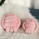 GobekUsa Handmade Knotted Ball Round Plush Pillow for Home Decoration