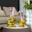 GobekUsa Crystal Candle Holder: Elegant Table Centerpiece for Romantic Events & Home Decor