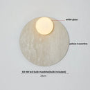GobekUsa Glass Globe LED Wall Lamp Nordic Modern Stone Bathroom Mirror Light