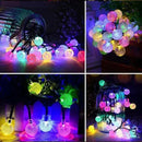 GobekUsa Crystal Fairy Solar String Lights: 8 Modes Waterproof Outdoor Patio Decor.