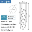 GobekUsa Gold Crystal Staircase Chandelier | Luxury Indoor Lighting Fixtures