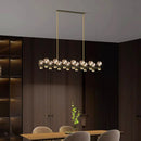 GobekUsa Crystal Chandelier Luxury Pendant Light for Living and Dining Room