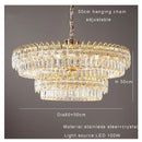 GobekUsa Double Crystal Ceiling Chandelier: Modern Luxury Home Decoration for Living Room