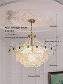 GobekUsa Crystal Chandelier: Modern Chic Pearl Light for Elegant Home Decor
