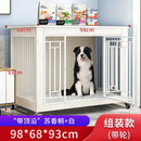 GobekUsa Large Wood Dog Cage House | Indoor Solid Wooden for Big Dogs