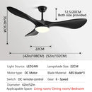 GobekUsa 52" Modern Ceiling Fan with Light & Control - Strong Wind, Simplicity Design