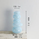 GobekUsa Geometric Glass Vase Terrarium Pebble Stack Floral Arrangement Home Decor