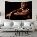 GobekUsa 2Pac Tapestry Hip-Hop Style Wall Hanging for Home Décor and Dormitory