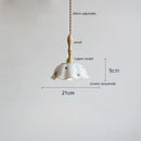 GobekUsa Butterfly Ceramic LED Pendant Lamp with Wooden Handle for Home Decor