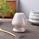 GobekUsa Ceramic Matcha Whisk Stand & Tea Bowl Holder for Kitchen and Dining