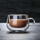 GobekUsa Double Wall Glass Coffee Cup Espresso Mug Heat Resistant Cocktail Wine Beer Mug