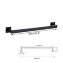 GobekUsa Black Bathroom Accessories Set: Robe Hook, Towel Rail, Shelf, Paper Holder
