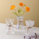 GobekUsa Clear Glass Folded Road Vase - Creative Handcrafted Hydroponic Art Vase