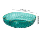 GobekUsa Crystal Fruit Plate: Multipurpose Snack & Candy Storage Tray