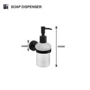 GobekUsa Bathroom Hardware Set: Towel Rack, Toilet Brush, Paper Holder, Soap Dispenser, Towel Bar, Hook