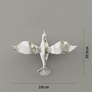 GobekUsa Gold/Silver Pigeon Wall Ornaments - Dove Statue for Living Room Aesthetics