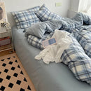 GobekUsa Japanese Style Cotton Printed 4Pcs Bedding Set with Double-Sided Design