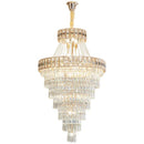 GobekUsa Duplex Villa Crystal Chandelier: Modern Luxury Staircase Lamp for Elegant Living Rooms